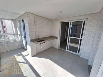 apartment em Rua Pero Vaz de Caminha, Aviação - Praia Grande - SP