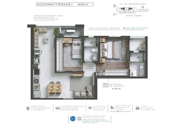 apartment em Avenida Doutor Eduardo Cury, Jardim das Colinas - São José dos Campos - SP