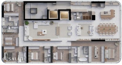 apartment em Avenida Atlântica, Centro - Balneário Camboriú - SC