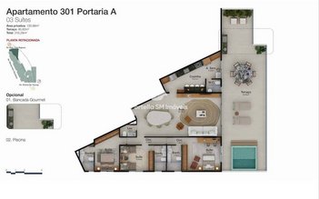 apartment em Avenida Monsenhor Ascaneo, Barra da Tijuca - Rio de Janeiro - RJ