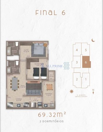 apartment em Rua Alberto Santos Doumont, Guilhermina - Praia Grande - SP