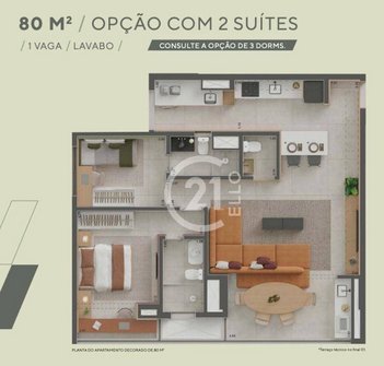 apartment em Rua Flórida, Cidade Monções - São Paulo - SP