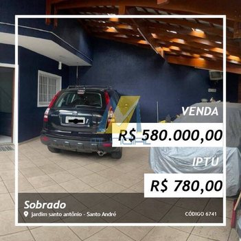 house em Rua Maratona, Jardim Santo Antônio - Santo André - SP