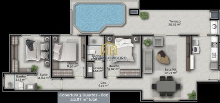 apartment em Capitão Romualdo de Barros, Carvoeira - Florianópolis - SC
