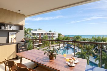 apartment em Acesso Público, Camará - Aquiraz - CE