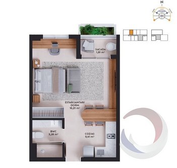 apartment em da Pedra, Pedra Branca - Palhoça - SC