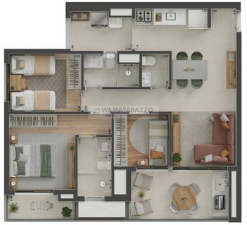 apartment em Rua Flórida, Cidade Monções - São Paulo - SP