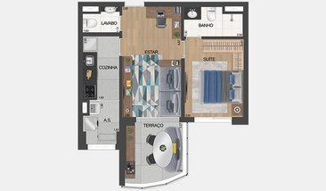 apartment em Avenida Santo Amaro, Santo Amaro - São Paulo - SP