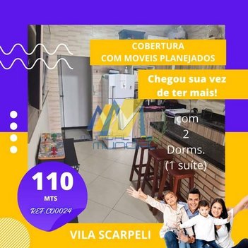 apartment em Rua São Geraldo, Vila Scarpelli - Santo André - SP
