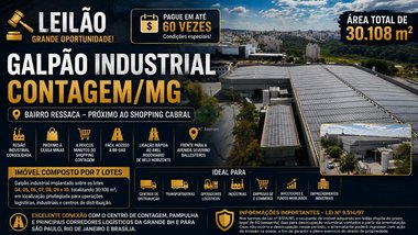 industrial em Avenida Severino Ballesteros Rodrigues, Ressaca - Contagem - MG