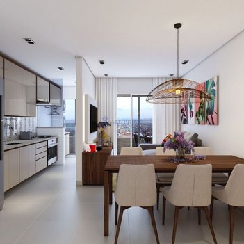 apartment em Rua Leme, Guilhermina - Praia Grande - SP