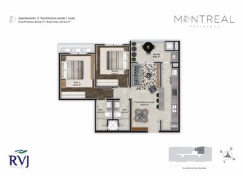 apartment em João de Deus Machado, Trindade - Florianópolis - SC
