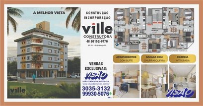 apartment em Bernardino Virgílio de Abreu, Praia de Fora - Palhoça - SC