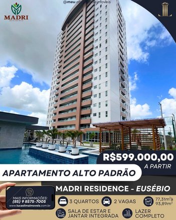 apartment em Rua Luís Pedro dos Santos, Centro - Eusébio - CE