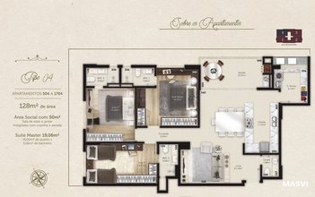 apartment em Rua Jomilda Camargo da Cunha, Kobrasol - São José - SC