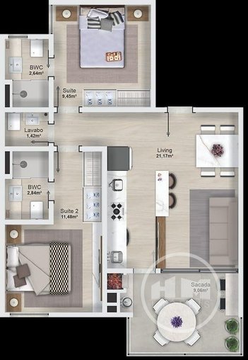 apartment em Rua Antônio Athanázio Corrêa, Barra - Balneário Camboriú - SC
