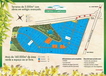land_lot em Avenida Mercedes Monte Amaral, Chácara Recreativa Residencial Cortina D'Ampezzo - São José do Rio Preto - SP