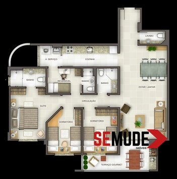 apartment em Madre Benvenuta, Trindade - Florianópolis - SC