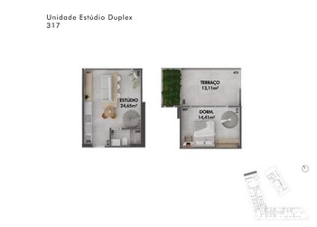 apartment em Leonel Pereira, Cachoeira do Bom Jesus - Florianópolis - SC