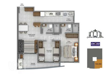 apartment em Estrada João Belarmino da Silva, Pântano do Sul - Florianópolis - SC