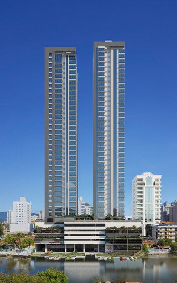 apartment em Rua 321, Meia Praia - Itapema - SC