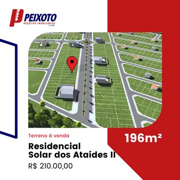 land_lot em Rua SA - 12, Residencial Solar dos Ataídes 1ª Etapa - Rio Verde - GO