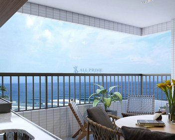 apartment em Rua Alberto Santos Doumont, Guilhermina - Praia Grande - SP