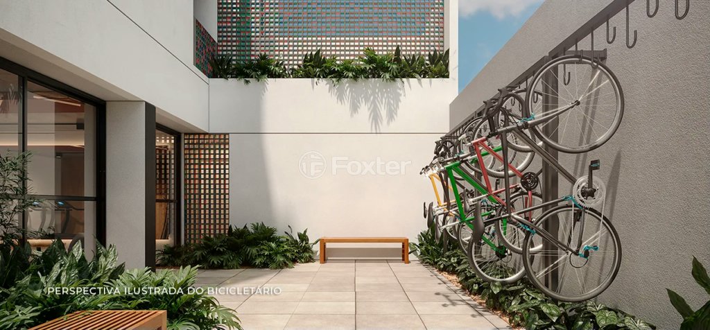 bicicletario-com-jardim-e-banco-de-madeira