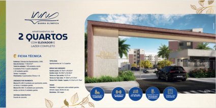 apartment em Estrada dos Bandeirantes, Taquara - Rio de Janeiro - RJ