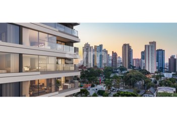 apartment em Rua São Pedro, Cabral - Curitiba - PR