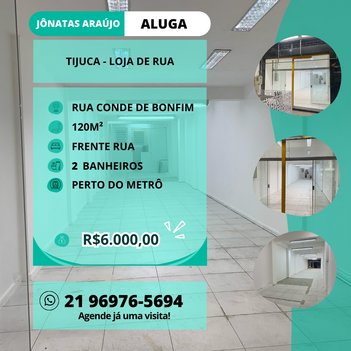 business em Rua Conde de Bonfim, Tijuca - Rio de Janeiro - RJ