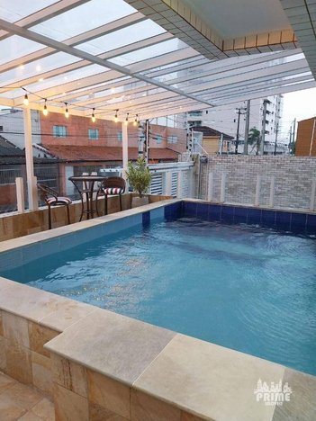 apartment em Rua Aldo Coli, Mirim - Praia Grande - SP