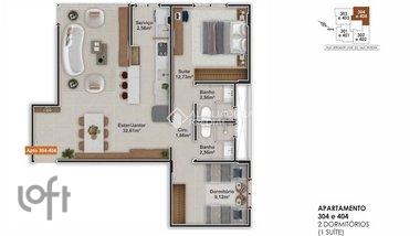 apartment em Vereador José do Vale Pereira, Coqueiros - Florianópolis - SC