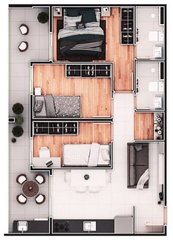 apartment em Rua Capitão Mariano, Centro - Mogi das Cruzes - SP