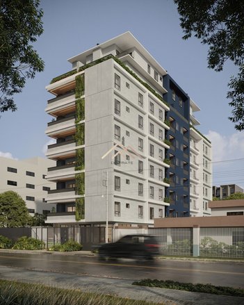 apartment em Rua Alcebíades Plaisant, Água Verde - Curitiba - PR