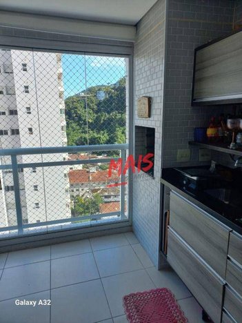 apartment em Rua Doutor Guilherme Álvaro, Marapé - Santos - SP