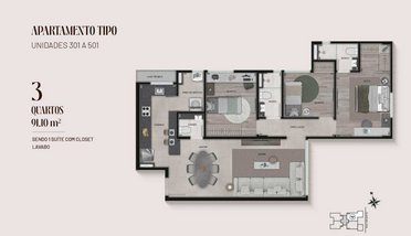 apartment em Rua Oriente, Serra - Belo Horizonte - MG