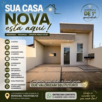 house em Rua Fausto Ribeiro da Costa, Jardim Bandeirantes - Maracanaú - CE