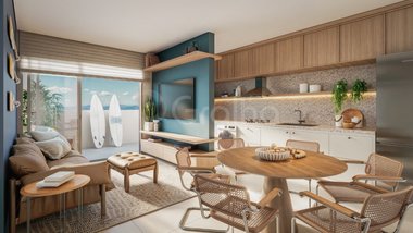 apartment em Avenida dos Jerivás, Cachoeira do Bom Jesus - Florianópolis - SC