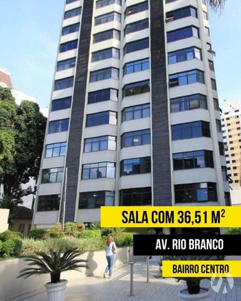 office em Avenida Rio Branco, Centro - Florianópolis - SC