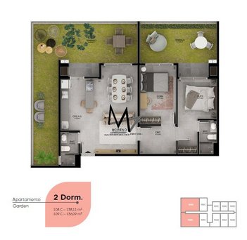 apartment em Francisco Magno Vieira, Campeche - Florianópolis - SC