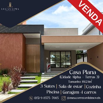 house em Avenida Atlântica, Cidade Alpha - Eusébio - CE