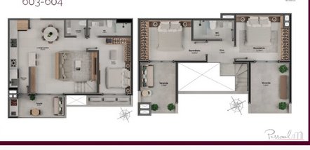 apartment em Rua Libia Cruz, Estreito - Florianópolis - SC