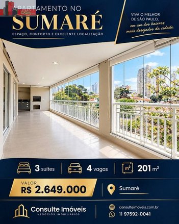 apartment em Rua Capital Federal, Sumaré - São Paulo - SP