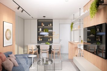 apartment em Rua Monsenhor Ivo Zanlorenzi, Campina do Siqueira - Curitiba - PR