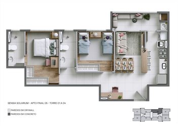 apartment em Alameda dos Rouxinois, Cabral - Contagem - MG