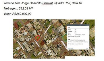land_lot em Rua Rodolfo Cremm, Jardim Três Lagoas - Maringá - PR