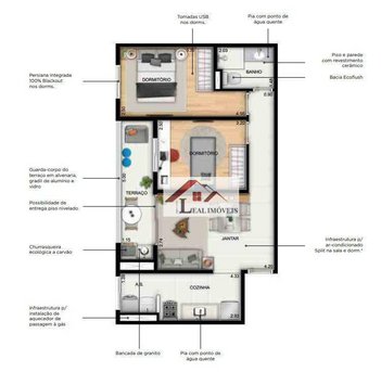 apartment em Rua Santa Filomena, Centro - São Bernardo do Campo - SP