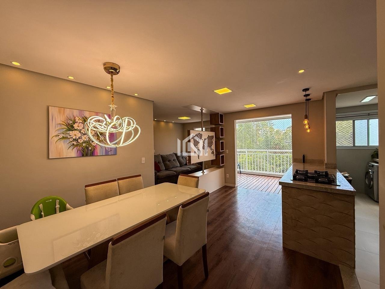 apartamento a venda no condominio harmonia ilumini - salas integradas