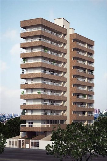 apartment em Rua Itajubá, Guilhermina - Praia Grande - SP
